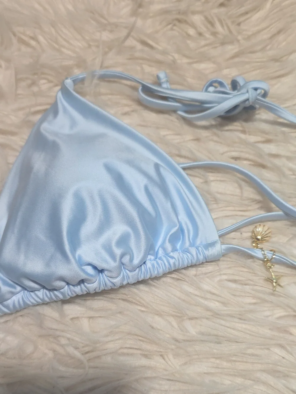 NWT Wild Fable 2 Piece Shiny Blue Bikini Set- XL /16